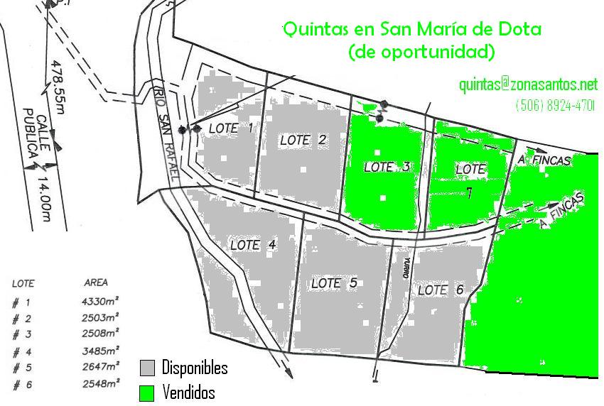 Croquis de los lotes Croquis de los lotes